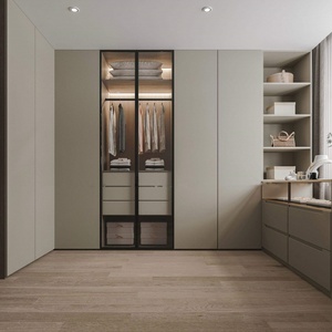 Armario Plegable Moderno y Elegante Hecho a Medida con Luz LED, Último Modelo de Fábrica para Muebles de Dormitorio y Uso Doméstico - Product Image 4