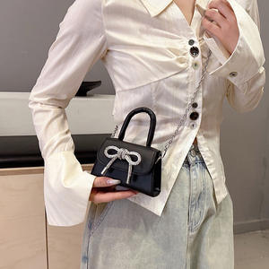 Woman Mini Bling <b>Chain</b> Shoulder Crossbody Bag with Bow Fashion Ladies <b>Handbags</b> Multi-color Bags.Z0164 - Product Image 5