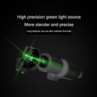 Mini niveau laser vert industriel et DIY à 2 et 5 fils avec précision de 1,5 mm/7 m