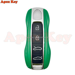 Étuis de clés de remplacement de haute qualité, vert foncé, magnifiques, pour Porsche, avec autocollants pour la création de cadres photo artistiques - Product Image 6