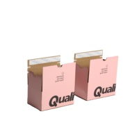 Cajas de Envío Autoarmables Rosas con Logotipo Personalizado en Relieve, Ecológicas, Reciclables y de Alta Calidad para Regalos, Perfumes y Comercio Electrónico