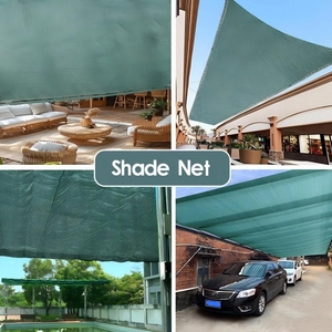 <span class=keywords><strong>Rete</strong></span> <span class=keywords><strong>Ombreggiante</strong></span> Verde Scuro con Occhielli Blu 3x50M Resistente ai Raggi UV per Uso Agricolo e Giardinaggio - Product Image 3