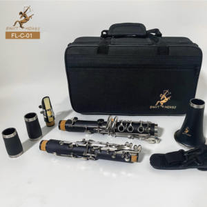 <span class=keywords><strong>Clarinete</strong></span> Bb <span class=keywords><strong>precio</strong></span> al por mayor suministro directo de fábrica barato negro B <span class=keywords><strong>clarinete</strong></span> plano aceptar OEM ODM LOGO - Product Image 3