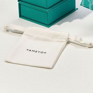 Wholesale Eco Friendly Canvas <b>Drawstring</b> Jewelry <b>Pouch</b> Customized 100% Cotton Dust <b>Pouch</b> Organic Cotton <b>Drawstring</b> Bag With Logo - Product Image 2