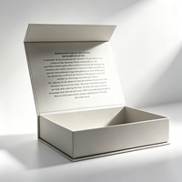 Boîte cadeau rigide personnalisée avec fermeture magnétique, emballage en carton de luxe avec insert en mousse pour cosmétiques, soins de la peau et parfums