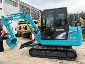 Mini excavatrice sur chenilles d'origine japonaise Kobelco SK60 de 6 tonnes avec PLC et puissance de creusement élevée du moteur en excellent état - Product Image 2