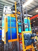 Ascenseur de chantier d'occasion Hongda pour la Chine, monte-charge de passagers Alimak avec moteur Siemens et boîte de vitesses