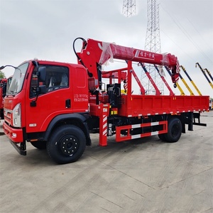 Camión de Carga 4x2 de Fábrica China <span class=keywords><strong>con</strong></span> Grúa Hidráulica Telescópica de 3, 4 y 5 Toneladas, Grúa Móvil Montada en Camión en Venta - Product Image 4