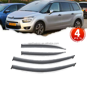 2013-2022 pour Citroen <span class=keywords><strong>C4</strong></span> <span class=keywords><strong>Picasso</strong></span> 7 Seat Pare-Brise <span class=keywords><strong>Accessoires</strong></span> 4x PC Déflecteurs Fenêtre Latérale Visière Pluie Sourcils Grands - Product Image 1