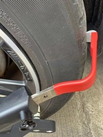 Serrure de roue de voiture en acier Parking Garage Pince de verrouillage de pneu Ventouse 4 points Pinces de roue tenant le type de jante pour l'alignement des roues