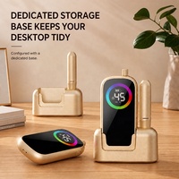 Lime à ongles portable à charge magnétique 45000 tr/min, rechargeable, dorée, professionnelle, sans fil, pour salon et usage domestique