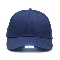 Gorra de Béisbol de Algodón Personalizada al por Mayor, Lisa, con Luz LED