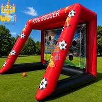 Hacha Inflable 3D de PVC de Grado Comercial WODI de 0.55mm, 4 Juegos de Lanzamiento para Niños y Adultos, Grado de Alquiler Resistente WODI