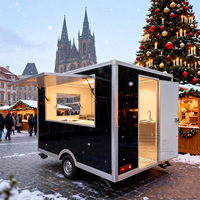 Camion de restauration rapide mobile personnalisé unique, churros au fromage et au chocolat, en-cas sucrés, bonbons, remorque alimentaire pour la vente