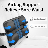 Nouveauté Coussin dorsal ergonomique Coussins gonflables pour le soutien lombaire Coussin d'air pour chaise de bureau et de maison Sièges auto