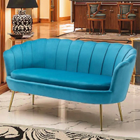 Canapé Gonflable 2 Places Style Antique Moderne, Revêtement en Tissu et Cuir PU, Idéal pour Mariages et Hôtels, avec Emballage pour Expédition