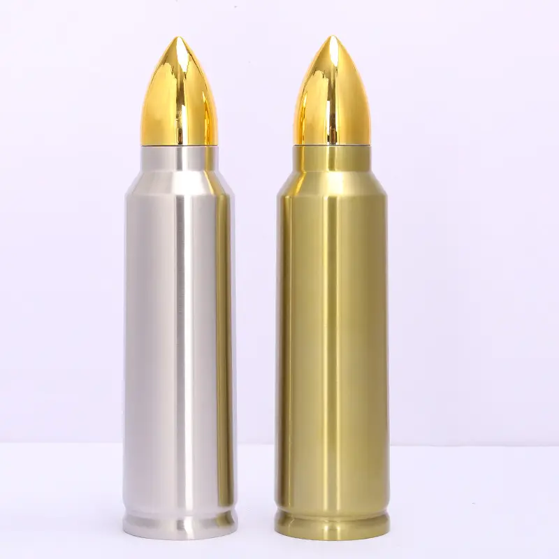 Großhandel 500ml-1000ml Double Wall Bullet Edelstahl Bullet Tumbler Tassen in Bulk Bullet Tumbler