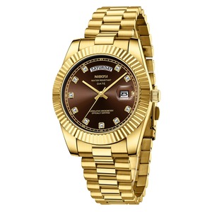 Reloj Deportivo de Lujo para Hombre con Correa de Acero Inoxidable, Personalizable, de Cuarzo, Resistente al Agua 3ATM - Product Image 2