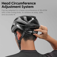 WEST BIKING Casque de cyclisme aérodynamique pour adulte Casque de vélo à circonférence de tête réglable, intégré et épuré