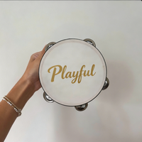 Wholesale Wooden Tambourine for Kids, Wedding Party Favors Musical Percussion Toy