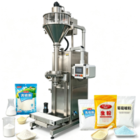 Machine d'emballage verticale semi-automatique AAT AT-DGS-10F à vis sans fin PLC pour poudre, remplissage par le bas sans poussière, capacité 50 kg, sacs en papier