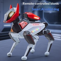 Chien robotique bionique à commande vocale pour enfants, jouet électrique en plastique, chien robot intelligent IA