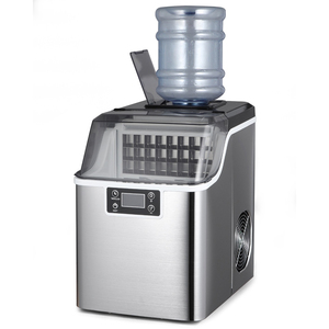 Machine à glaçons en acier inoxydable, réservoir d'eau de 4L, glace en cubes, automatique, pour comptoir, usage domestique, commande tactile électrique - Product Image 3