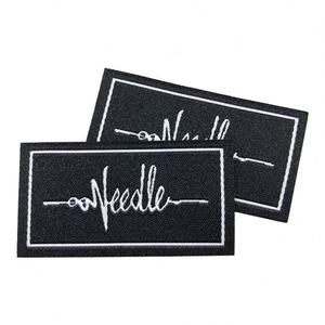 Étiquette tissée pour vêtements, logo personnalisé, étiquette tissée pour le col, étiquettes tissées douces de haute qualité, étiquettes tissées à coudre - Product Image 1