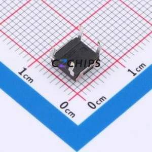 TSD06111-031D533DA Tactile Switch Through hole-4P,6.4x6.1mm Switch Single Pole Single Throw Round Button 2.8N 6.1mm - Product Image 2