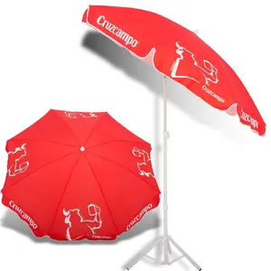 Vente en gros de parapluies publicitaires personnalisés Parapluie OEM Parasol Parasol de plage de bonne qualité