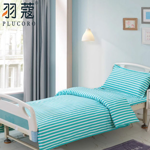 Polycotton Bệnh Viện Bộ Đồ Giường Đặt Nhiều Màu Sọc Phong Cách Bệnh Viện Giường Được Trang Bị Tấm - Product Image 1