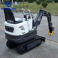 Mini-excavatrice hydraulique de 0,5 tonne fabriquée en Chine, certifiée CE EPA, micro-excavatrice à queue zéro, petite pelle pour la construction urbaine