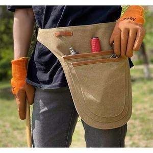Tas Pinggang Kanvas dengan Ritsleting, Tas Sabuk Portabel untuk Teknisi Listrik, Tukang Kayu & Ahli Hortikultura - Product Image 3