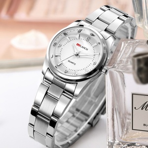 Reloj de Cuarzo Personalizado con Logotipo, de Aleación de Acero Inoxidable, Deportivo, Elegante, para Mujer, con Esfera de Cristal, Resistente al Agua, con Manecillas - Product Image 2