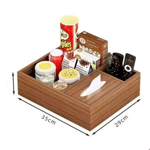 Caja de pañuelos multifuncional para el hogar, plato para frutas, control remoto, caja de pañuelos, bandeja de almacenamiento para refrigerios y frutas secas de escritorio - Product Image 1