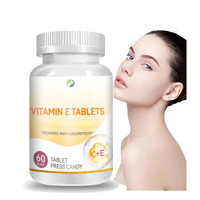 Ausreson OEM Vitamin E Tablets Dietary Supplement Vitamin E Gel Tablets Skin Whitening Vitamin E Tablets for Skin
