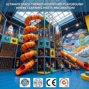 Estructura de Juego Suave Multinivel con Temática Espacial, Personalizada con Certificado ASTM, para Uso Comercial en Interiores para Niños - Product Image 1