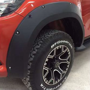 Kit de conversion de carrosserie, kit de décoration, extension d'aile <span class=keywords><strong>noir</strong></span> mat avec vis pour Hilux Revo 2015 2016 2017 - Product Image 2