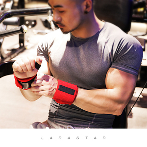 Pembungkus Pergelangan Tangan Kustom Fashion Poids Musculation Set Kebugaran Hitam Dipertebal Kebugaran <span class=keywords><strong>Crossfit</strong></span> Mancuernas Dukungan Pergelangan Tangan - Product Image 5