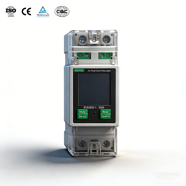 HANDELE 2P AFCI AC220V 65A AFDD Arc Fault Circuit Interrupter Single Phase Arc Detector RS485 Fire Linkage Model AFCI-01 4.5kA
