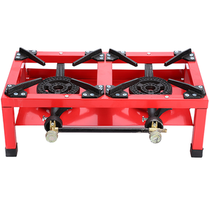 Équipement de cuisson portable pour camping-car, ustensiles de cuisine de camping, réchaud à gaz double brûleur, usage intensif pour <span class=keywords><strong>marché</strong></span> nocturne et stand de rue - Product Image 1