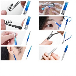 5-in-1 Professional Stainless Steel Nail Clipper Kit 2024 Luxurious Durable Manicure <b>Pedicure</b> <b>Set</b> Women Men Beauty Box - Product Image 3