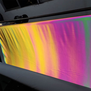 Cầu Vồng Thay Đổi Màu Sắc Phát Quang 4 Cách Đàn Hồi Phản Quang Spandex Vải Cho Quần Áo Thời Trang - Product Image 3