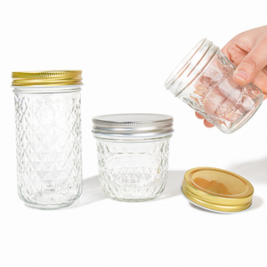 Precio de fábrica Almacenamiento de alimentos 3oz 8oz 10oz 12oz 16oz 21oz Tarro de vidrio de boca ancha para enlatado de mermelada - Product Image 2