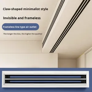 Hvac PVC Nhựa Vô Hình Tuyến Tính Khe Cắm Khuếch Tán Có Thể Điều Chỉnh Lưỡi Không Khí Đăng Ký Dễ Dàng Cài Đặt Tuyến Tính Khuếch Tán Không Khí - Product Image 2