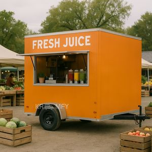 2025 DOT Certificate Colorful Wrap Aluminum Mobile Coffee <b>Food</b> <b>Truck</b> With Full Kitchen For <b>Sale</b> USA - Product Image 1