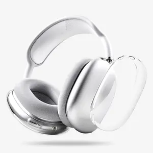 Für Airpods Max Clear Case Cover,Custom Design Ultra dünne transparente Tpu-Kopfhörer tasche für Airpods max