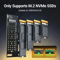 Tarjeta de Expansión JEYI PCIe5.0 X1 NVMe de 32Gbps, PCB con Refrigeración Hueca para SSD M.2 2280/60/42/30, Compatible con Windows, Linux, macOS, Venta al Por Mayor