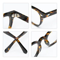 Monture de lunettes de vue unisexe de luxe en acétate, style rétro personnalisé, forme ovale tendance pour visage en diamant, lunettes de lecture
