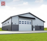 Entrepôt en structure acier préfabriquée à grande portée, isolé thermiquement, anti-corrosion, imperméable et résistant au vent ZTSS